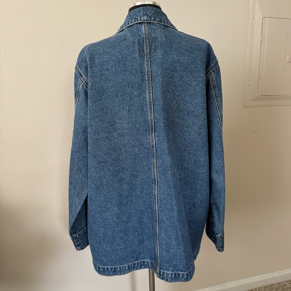Ralph Lauren Lauren Jeans Co Women’s Denim Chore Barn Trucker Jean Jacket - Picture 2 of 9
